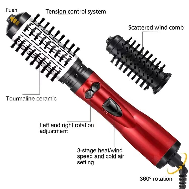 Brosse à cheveux 3 en 1 - Votre brushing parfait, sans effort, en moins de 5 minutes.